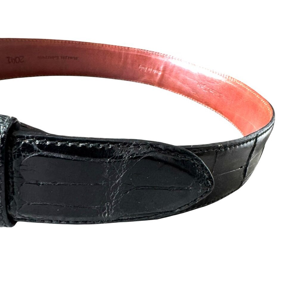RALPH LAUREN Belt Collection Genuine Alligator Women's Size 28 black - Picture 6 of 14